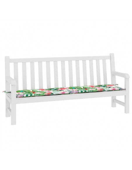 Cuscino per Panca da Giardino Multicolore 200x50x3cm in Tessuto