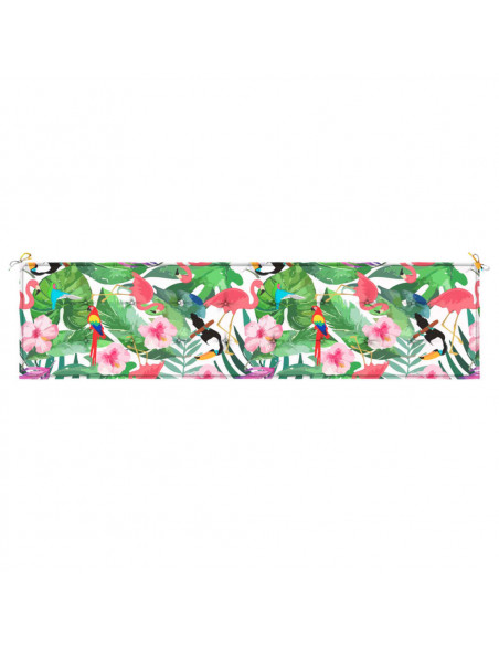 Cuscino per Panca da Giardino Multicolore 200x50x3cm in Tessuto