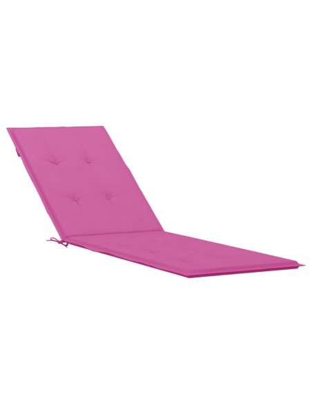 Cuscino per Sedia a Sdraio Rosa in Tessuto Oxford