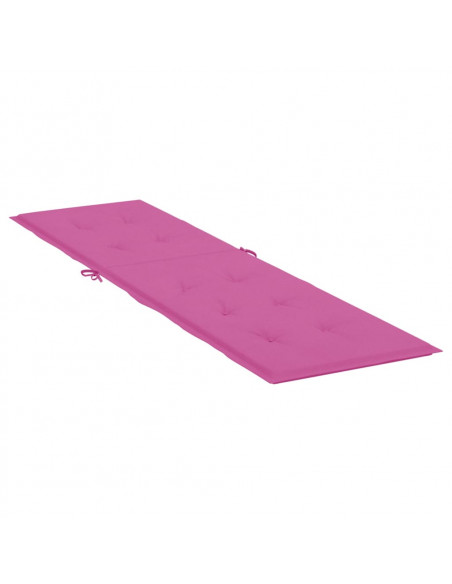 Cuscino per Sedia a Sdraio Rosa in Tessuto Oxford