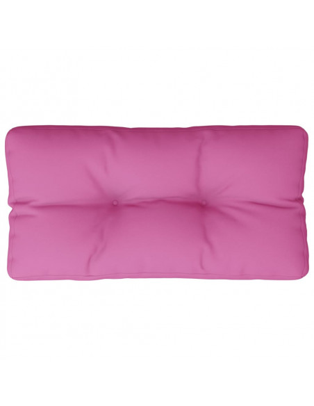 Cuscino per Pallet Rosa 80x40x12 cm in Tessuto