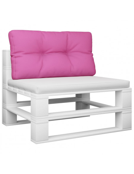 Cuscino per Pallet Rosa 80x40x12 cm in Tessuto