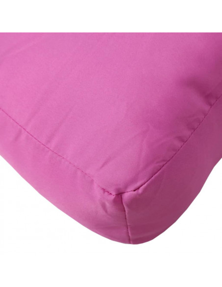 Cuscino per Pallet Rosa 80x40x12 cm in Tessuto