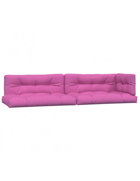 Cuscini per Pallet 5 pz Rosa in Tessuto