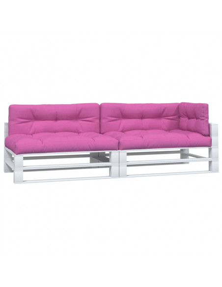 Cuscini per Pallet 5 pz Rosa in Tessuto