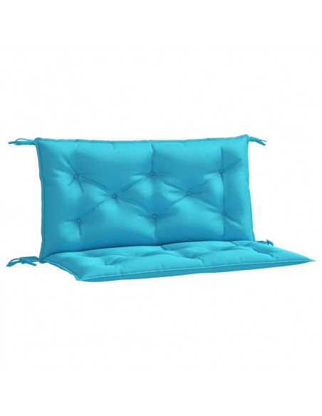 Cuscini per Panca da Giardino 2 pz Turchese 100x50x7 cm Tessuto