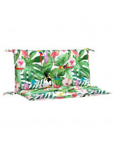 Cuscini Panca da Giardino 2pz Multicolore 100x50x7cm in Tessuto 2