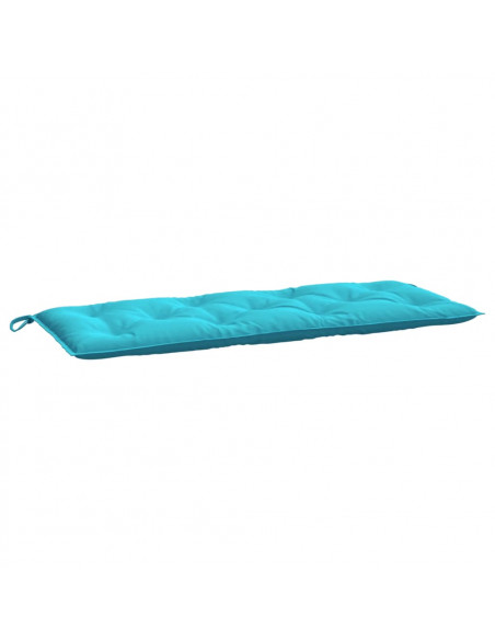 Cuscino per Panca da Giardino Turchese 120x50x7 cm in Tessuto