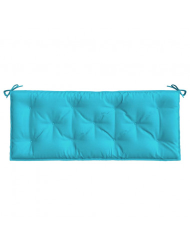 Cuscino per Panca da Giardino Turchese 120x50x7 cm in Tessuto