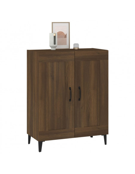 Credenza Rovere Marrone 69,5x34x90 cm in Legno Multistrato