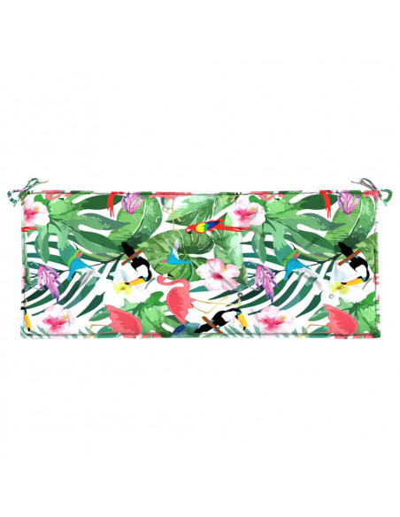 Cuscino per Panca da Giardino Multicolore 120x50x7cm in Tessuto