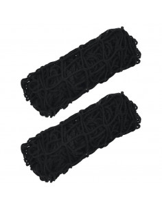 Reti da Fieno 2pz Rettangolari Neri 75x50 cm in PP 2