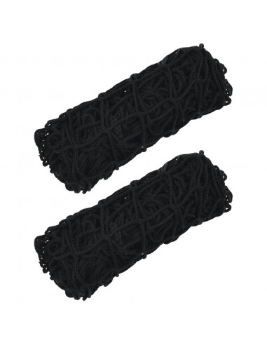 Reti da Fieno 2pz Rettangolari Neri 75x50 cm in PP