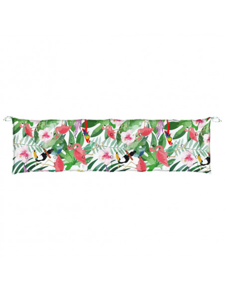 Cuscini Panca da Giardino 2pz Multicolore 200x50x7cm in Tessuto