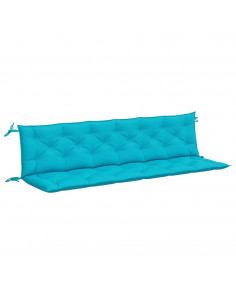 Cuscini per Panca da Giardino 2 pz Turchese 200x50x7 cm Tessuto 2