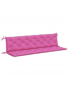 Cuscini per Panca da Giardino 2 pz Rosa 200x50x7 cm in Tessuto 2