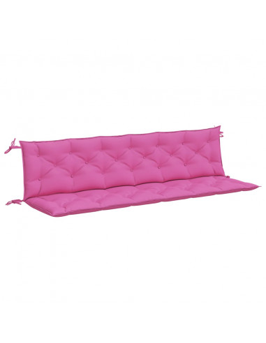 Cuscini per Panca da Giardino 2 pz Rosa 200x50x7 cm in Tessuto