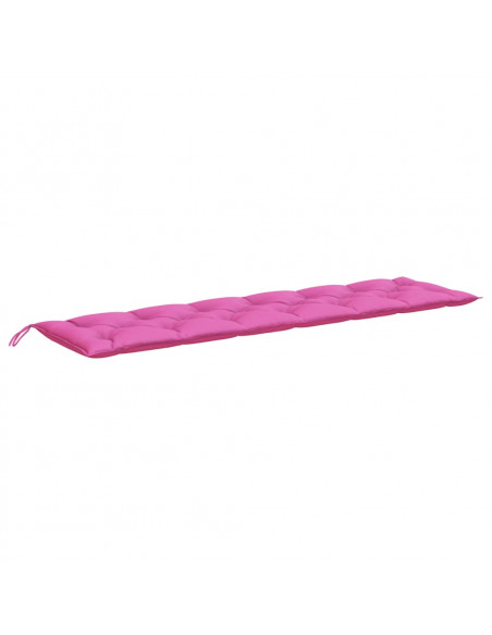 Cuscini per Panca da Giardino 2 pz Rosa 200x50x7 cm in Tessuto