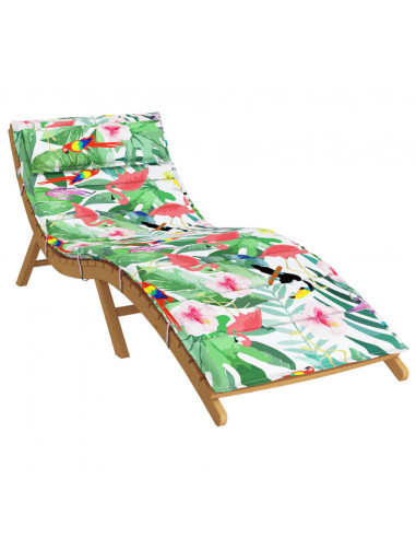 Cuscino per Lettino Multicolore 180x60x4 cm in Tessuto Oxford