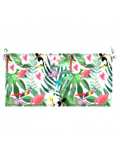 Cuscino Panca da Giardino Multicolore 120x50x3cm Tessuto Oxford