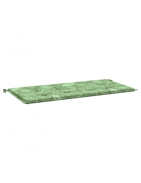 Cuscino per Panca a Foglie 120x50x3 cm in Tessuto Oxford