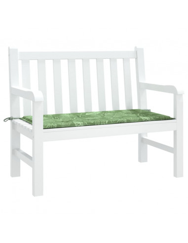 Cuscino per Panca a Foglie 120x50x3 cm in Tessuto Oxford