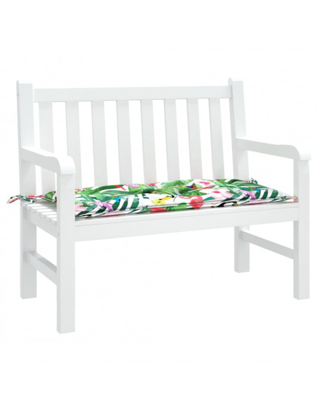 Cuscino per Panca da Giardino Multicolore 110x50x7cm in Tessuto