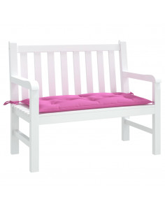 Cuscino per Panca da Giardino Rosa 110x50x7 cm in Tessuto 2