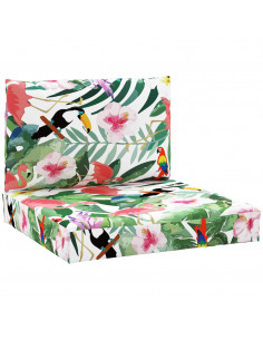 Cuscini per Pallet 2 pz Multicolore in Tessuto Oxford 2