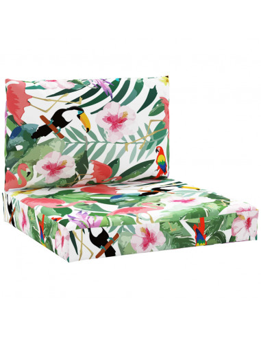 Cuscini per Pallet 2 pz Multicolore in Tessuto Oxford