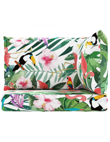 Cuscini per Pallet 3 pz Multicolore in Tessuto Oxford