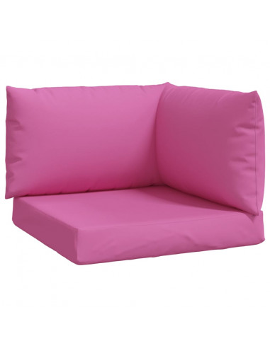 Cuscini per Pallet 3 pz Rosa in Tessuto Oxford