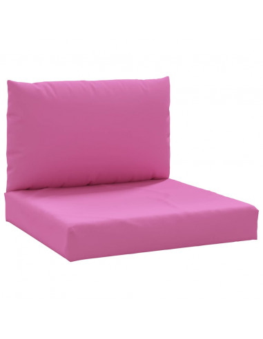 Cuscini per Pallet 2 pz Rosa in Tessuto Oxford