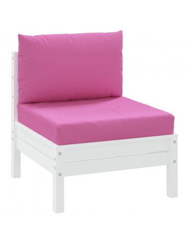 Cuscini per Pallet 2 pz Rosa in Tessuto Oxford