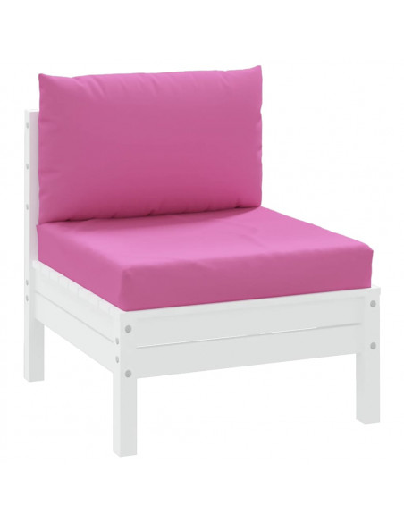 Cuscini per Pallet 2 pz Rosa in Tessuto Oxford
