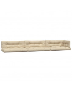 Cuscini per Pallet 7 pz Beige in Tessuto 2