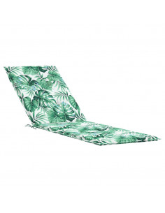 Cuscino per Sedia Sdraio con Motivo a Foglie in Tessuto Oxford 2