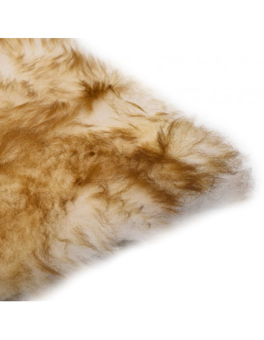 Cuscini Sedie 2pz Melange Marrone 40x40cm Vera Pelle di Montone