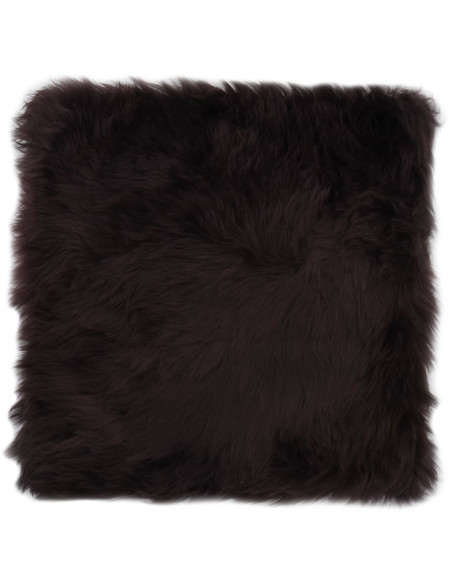 Cuscini per Sedie 2 pz Marrone 40x40cm in Vera Pelle di Montone