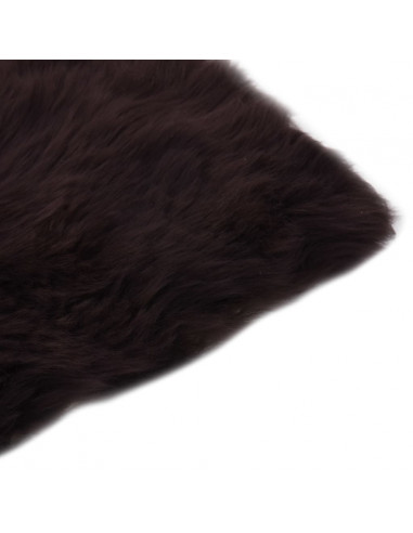 Cuscini per Sedie 2 pz Marrone 40x40cm in Vera Pelle di Montone