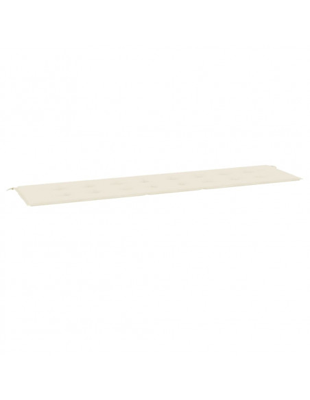 Cuscino per Panca Crema 200x50x3 cm in Tessuto Oxford