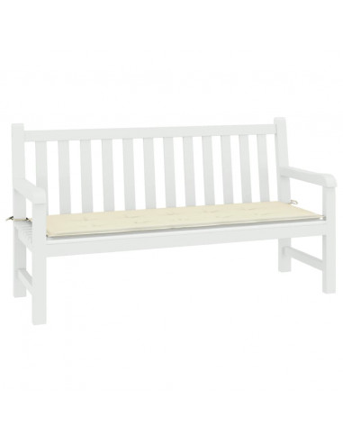 Cuscino per Panca Crema 200x50x3 cm in Tessuto Oxford