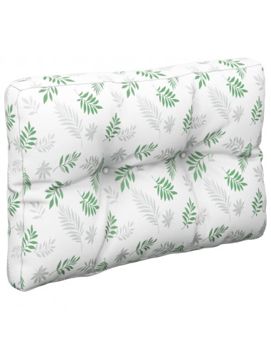 Cuscini per Pallet 2 pz Motivo a Foglie Tessuto