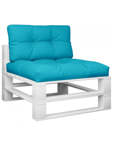 Cuscini per Pallet 2 pz Turchese in Tessuto