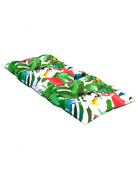 Cuscini per Sedia Schienale Alto 2pz Multicolore Tessuto Oxford