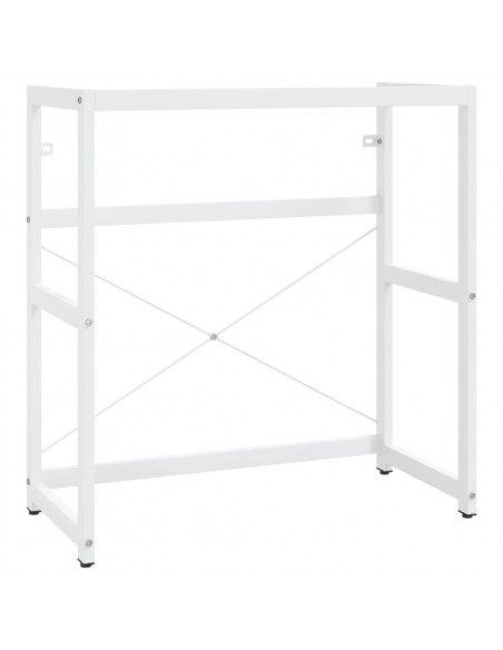 Struttura per Lavabo da Bagno Bianca 79x38x83 cm in Ferro