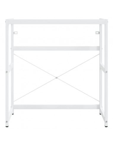 Struttura per Lavabo da Bagno Bianca 79x38x83 cm in Ferro