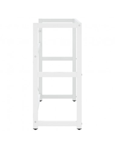 Struttura per Lavabo da Bagno Bianca 79x38x83 cm in Ferro