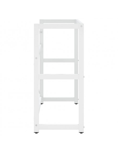 Struttura per Lavabo da Bagno Bianca 79x38x83 cm in Ferro