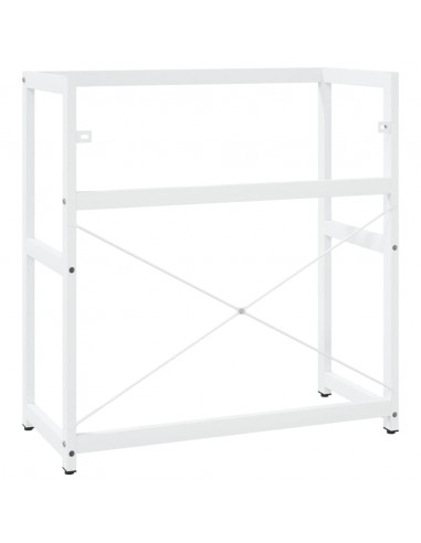 Struttura per Lavabo da Bagno Bianca 79x38x83 cm in Ferro